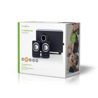 Nedis PC-Speaker | 2.1 | 33 W | 3,5 mm Male | 1 stuks - CSPR10021BK CSPR10021BK - thumbnail