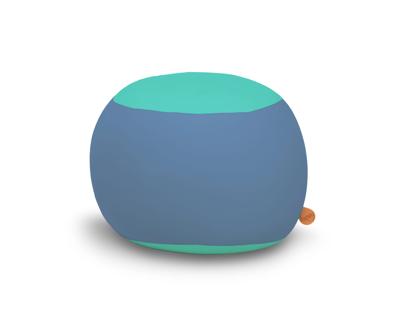 Terapy Stanley zitzak - Blauw + Turquoise | 70cm x 70cm x 80cm