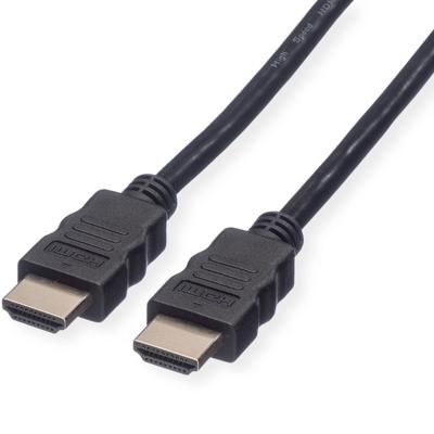 ROLINE HDMI High Speed kabel met Ethernet M-M, zwart, 1 m ROLINE HDMI High Speed kabel met Ethernet M-M, zwart, 1 m