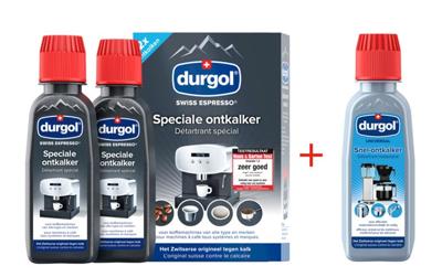 Durgol SWISS ESPRESSO 2 X 125 ML + 125 M ontkalker Koffie accessoire Zwart