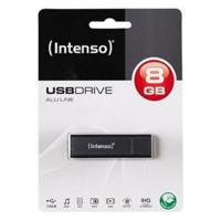 USB stick INTENSO ALU LINE 8 GB Antraciet 8 GB USB stick - thumbnail
