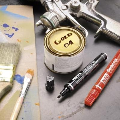 Permanente markeerstift Pentel N50-BE Groen 12 Onderdelen