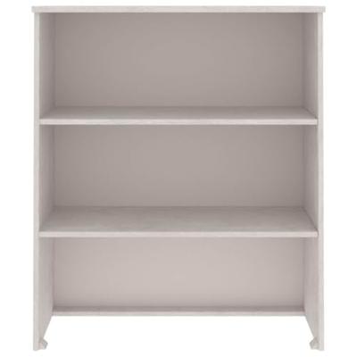 Opzetkast HAMAR 85x35x100 cm massief grenenhout wit