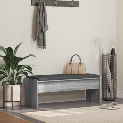 Halbank met kussen Grijs Sonoma 103 x 38 x 40 cm