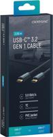 goobay Clicktronic USB-C stekker naar USB-C stekker Premium kabel/USB 3.2 Gen 1 / Type C snellaadkabel tot 15W / max. overdrachtssnelheid 5 Gbit/s/USB C datakabel voor USB-apparaten, 2m - thumbnail
