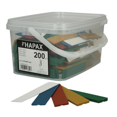 pgb-Europe - HAPAX assortment platte wiggen 22x95/200st - HAP051N00SET01M