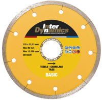 Inter Dynamics Diamantzaag Tegels Basic 125x22,2mm - 630125 - thumbnail