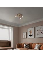 Light depot - LED opbouwspot Curl 3 lichts Ø 22 cm - brons - Outlet - thumbnail