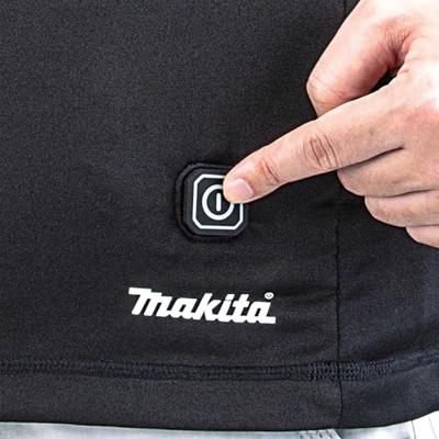 Makita Verwarmd ondershirt met rits M - DCX201CM Makita Verwarmd ondershirt met rits M - DCX201CM