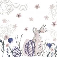 Duni Servetten Easter Post 33x33cm - thumbnail