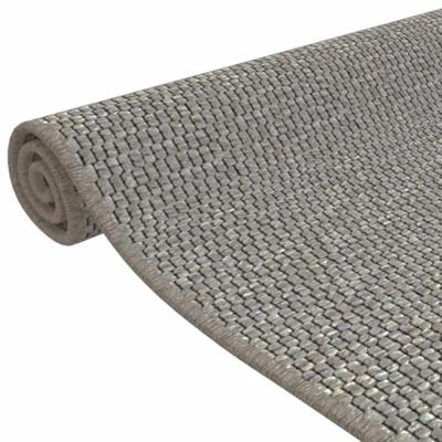 VidaXL Tapijtloper 80x150 cm sisal-look zilverkleurig