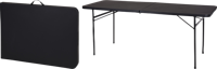 Campingtafel Inklapbaar Zwart 182x68cm - thumbnail