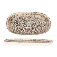 Rinart Serveerschaal - Aztec - Porselein - 35x18 cm - set van 2 - thumbnail