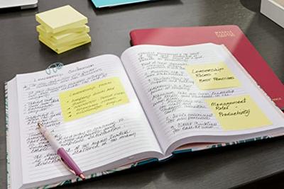 Post-It Notes, 100 vel, ft 76 x 102 mm, geel, pak van 12 blokken