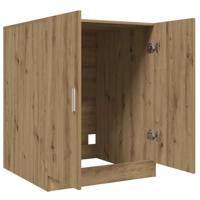 Wasmachinekast 70,5x71,5x91,5 cm artisanaal eikenkleurig - thumbnail
