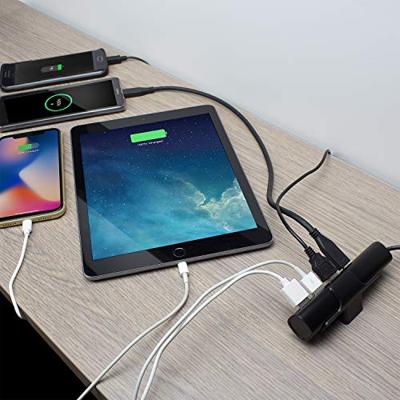 USB lader 4 poorten 36W 1x USB C, 3x USB A met smart IC, zwart, 1.90M kabel Ewent USB lader 4 poorten 36W 1x USB C, 3x USB A met smart IC, zwart, 1.90M kabel Ewent