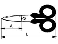 Bahco Elektriciteitsschaar | met metalen draadlus | heavy-duty | met inkeping 43 mm - TAHSCB140G - thumbnail