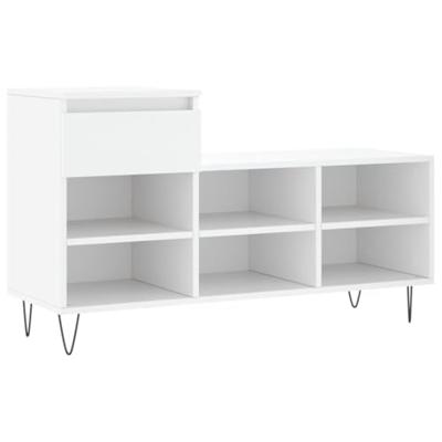 VidaXL Schoenenkast 102x36x60 cm bewerkt hout wit