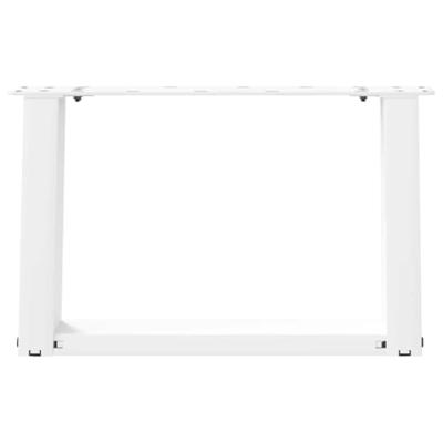 Salontafelpoten 2 st U-vormig 50x(30-31) cm staal wit