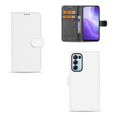 OPPO Find X3 Lite Hoesje Wit met Pasjeshouder OPPO Find X3 Lite Hoesje Wit met Pasjeshouder