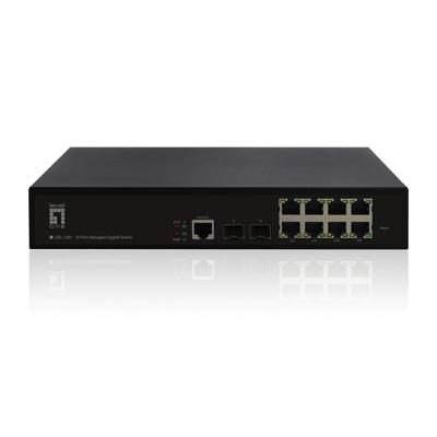 Level One Gel-1061 10-poort L2 Managed Gigabit Switch 2x