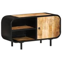 VidaXL Tv-meubel 90x30x48 cm ruw mangohout - thumbnail