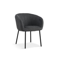 Stoel Pia Donkergrijs - Set van 2 - thumbnail