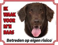 Flatcoated Retriever Waakbord - thumbnail