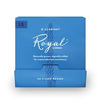 D&apos;Addario Woodwinds RCB0115-B25 Royal Bb klarinetriet, sterkte 1.5, 25 stuks, filed - thumbnail