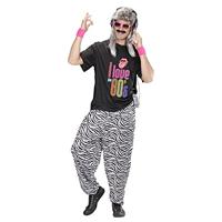 Baggy broek 80&apos;s zebra - thumbnail