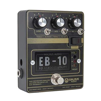 Walrus Audio EB-10 Black Preamp / EQ / Boost effectpedaal