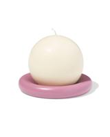 HEMA Kaarsonderzetter ⌀20cm keramiek roze (donkerpaars) - thumbnail