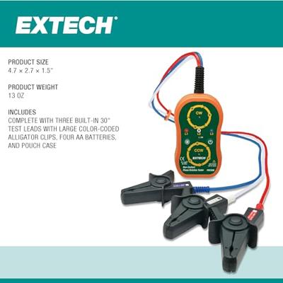 Extech PRT200 Draaiveldmeter CAT IV 600 V LED, Akoestisch