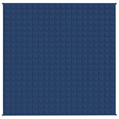 Verzwaringsdeken 200x200 cm 13 kg stof blauw