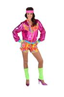 Disco Freak Outfit Dames Pink Premium - thumbnail