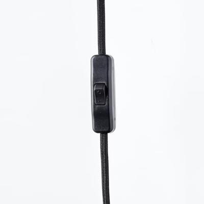 Brilliant WandlampBenny zwart met hout - 99705/76