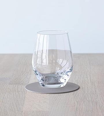 LIND DNA - Glass Mat Circle - Onderzetter 10cm Nupo Clay Brown