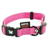 Martin halsband verstelbaar nylon roze - thumbnail