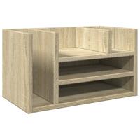 VidaXL Bureau organiser 44,5x24x25 cm bewerkt hout sonoma eikenkleurig - thumbnail
