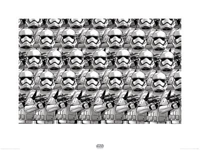 Kunstdruk Star Wars - Episode VII Stormtrooper Pencil Art 80x60cm Kunstdruk Star Wars - Episode VII Stormtrooper Pencil Art 80x60cm