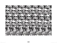 Kunstdruk Star Wars - Episode VII Stormtrooper Pencil Art 80x60cm - thumbnail