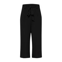 ONLY cropped high waist wide leg culotte ONLWINNER zwart - thumbnail