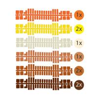 Ministeck kleurenstrips, 9st. - thumbnail