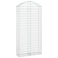 VidaXL Schanskorf gewelfd 100x30x200/220 cm gegalvaniseerd ijzer - thumbnail