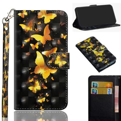 3D-schilderij patroon gekleurde tekening horizontale Flip TPU + PU lederen draagtas met houder & kaartsleuven & portemonnee voor Galaxy A10e (gouden v 3D-schilderij patroon gekleurde tekening horizontale Flip TPU + PU lederen draagtas met houder & kaartsleuven & portemonnee voor Galaxy A10e (gouden v
