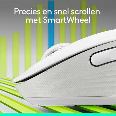 Logitech Signature M650 Muis Radiografisch, Bluetooth Maat: M Optisch Wit 5 Toetsen 4000 dpi