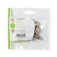 Nedis CSGP41939ME Coax-adapter F F-connector Female - F-connector Female Zilver
