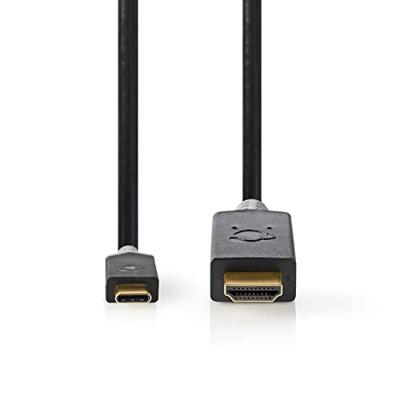 Nedis USB-C Adapter | USB-C Male naar HDMI | 2 m | 1 stuks - CCBW64655AT20 CCBW64655AT20