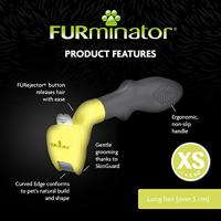 FURminator Deshedding undercoat hond lang haar XS - thumbnail