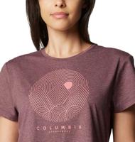 Columbia Sloan Ridge™ Graphic SS T-Shirt Dames Moonvista M - thumbnail